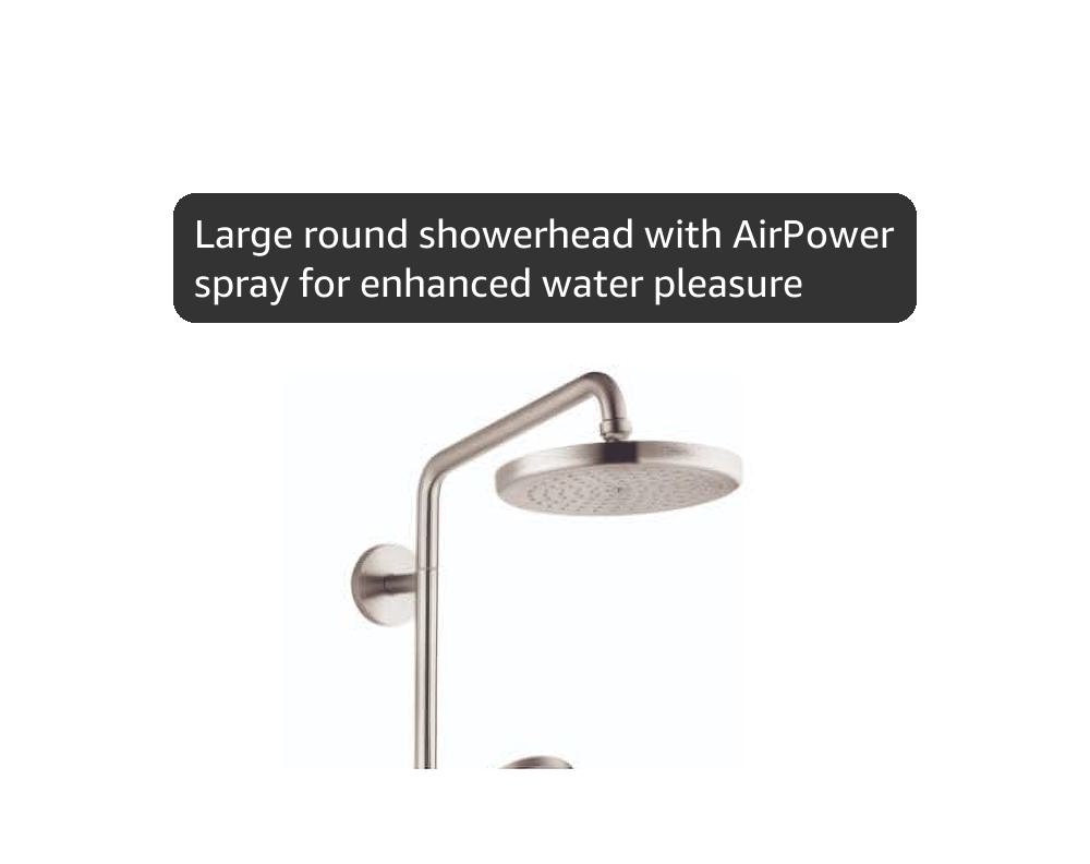 hansgrohe Croma Shower Faucet Set with Handheld Shower, Rain